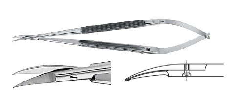 МІКРО ПРУЖИН. НОЖИЦІ ВИГНУТ..Г/Г 180MM